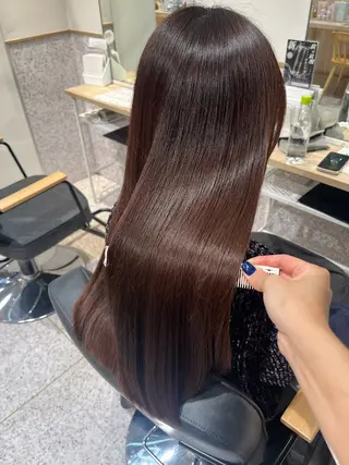 ロング カラー 髪質改善&艶カラー/ ほんだあみ (♡)のヘアスタイル