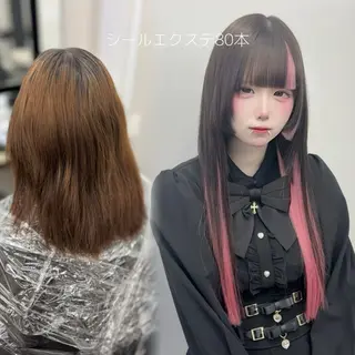 ロング カラー 🫧miyu/艶カラ ーエクステ🫧のヘアスタイル