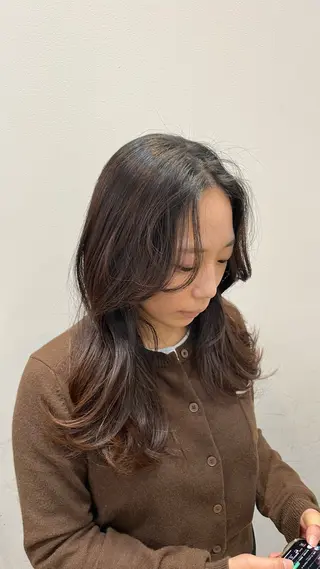ロング 岡野 豪のヘアスタイル