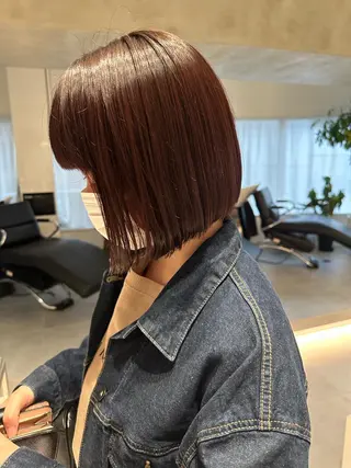ショート カラー ヘアアレンジ オリーブ透明感カラー 表参道/MIKUのヘアスタイル