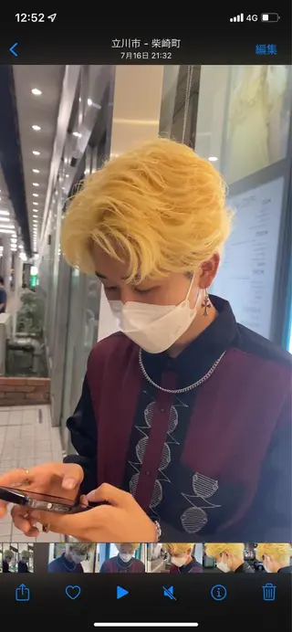 ショート カラー ヘアアレンジ メンズ ハイトーン特化🌟 カワシマシュンスケのヘアスタイル