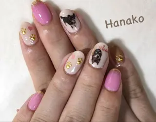 ネイル お絵描きネイル Hanakoのネイルデザイン