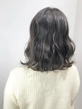 ミディアム カラー 🌙HIZUKI🌙 ハイトーン 艶髪のヘアスタイル