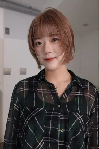 ショート カラー sakura🌸 レイヤー/韓国ヘアのヘアスタイル