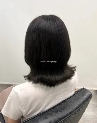 ミディアム カラー natsu/梅田 /透明感/艶髪のヘアスタイル