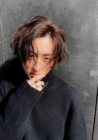 ミディアム カラー ヘアアレンジ メンズ ✨【公式】渋谷メンズ サロン BLUCK✨のヘアスタイル