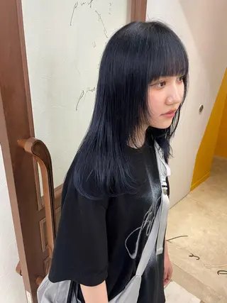 セミロング カラー puf/ rinaのヘアスタイル