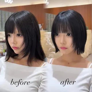 ショート カラー 田中航平/渋谷ボブ/ レイヤーボブのヘアスタイル