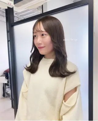 セミロング カラー マンツーマン半個室 tamuraのヘアスタイル