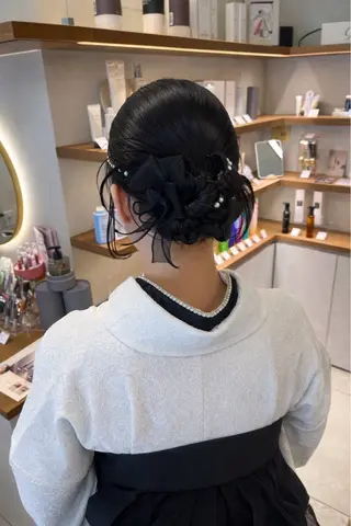 ヘアアレンジ Miwa🦋渋谷/ 透明感カラー/セットのヘアスタイル