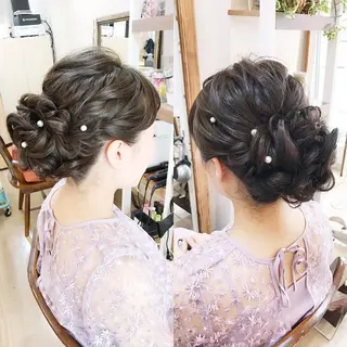 ロング ヘアアレンジ 早朝✨ヘアセット 着付け/清水玲歌のヘアスタイル