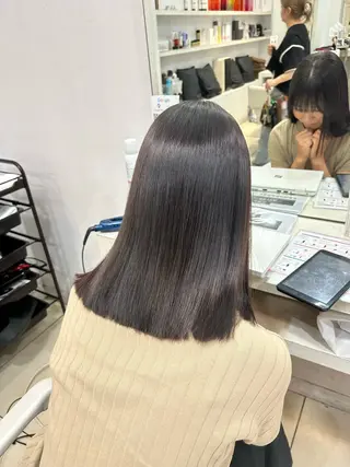 ミディアム 【髪質改善カラー】 瀧田嵐士🇰🇷のヘアスタイル