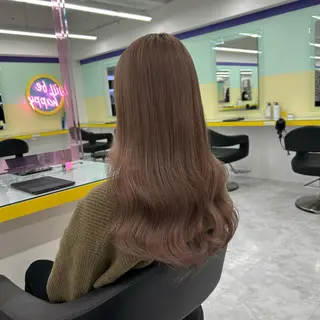 セミロング カラー ヘアアレンジ mai🍑暖色カラー /レイヤー💖のヘアスタイル