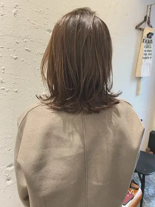 ミディアム カラー パーマ tender hair salonのヘアスタイル
