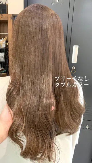 セミロング カラー 似合わせカラー/艶 髪質改善/ヨシザキのヘアスタイル