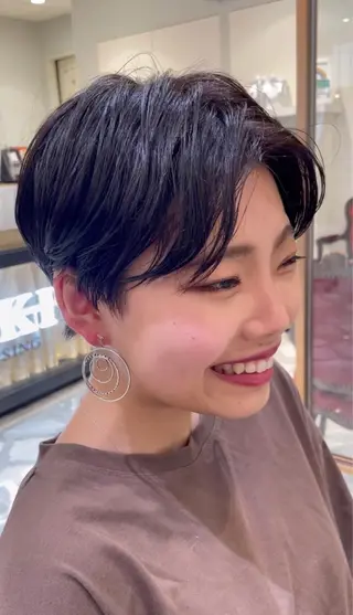 ショート カラー 【ショートカット 美髪矯正】今井隆太のヘアスタイル