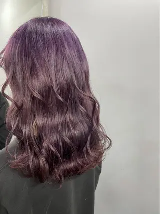 セミロング カラー 韓国レイヤー🇰🇷 美髪縮毛矯正🫧拓海のヘアスタイル