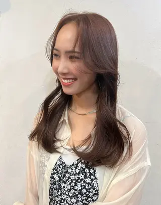 ロング カラー 韓国ヘア 🎀華澄のヘアスタイル