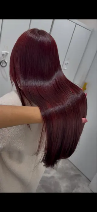 ロング カラー 🍒暖色🍒ブリーチ なしカラー/たくみ。のヘアスタイル