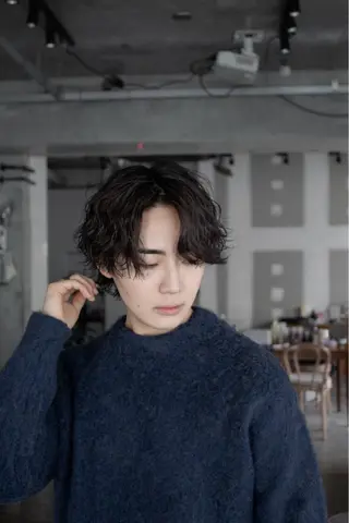 パーマ メンズ 高島 悠吾のヘアスタイル