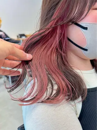 セミロング カラー ブリーチダブルカラー 【koide】のヘアスタイル
