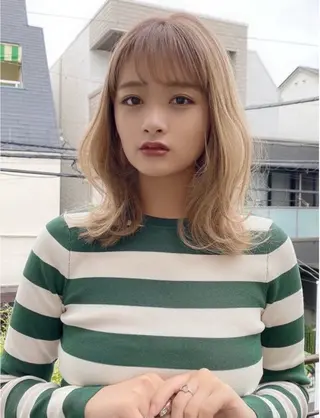 ミディアム Belle 銀座5丁目店所属・Maki /Jr.スタイリストのヘアスタイル