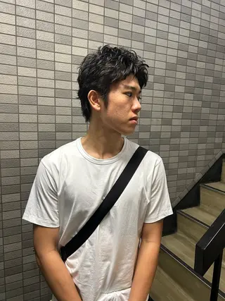ショート パーマ メンズ 💈メンズ短髪特化 ✂︎伊藤大輝💈のヘアスタイル
