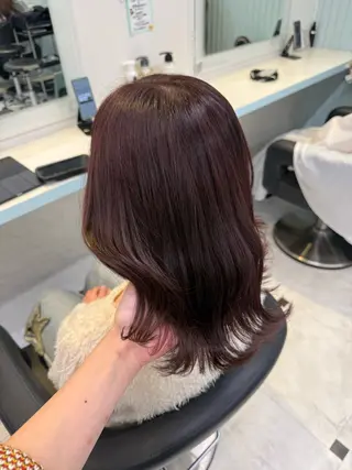 カラー 🇰🇷韓流暖色ヘア 🍒saaya🍒のヘアスタイル