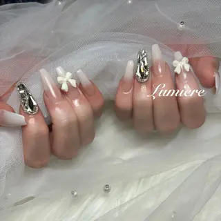 ネイル Lumière｜ ロング｜ワンホンのネイルデザイン
