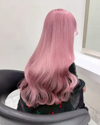ロング カラー ハイトーンカラー💞 くるみ🎀のヘアスタイル