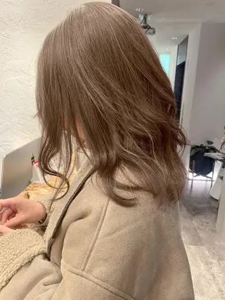 ミディアム カラー 韓国ヘア 店長NEGIのヘアスタイル
