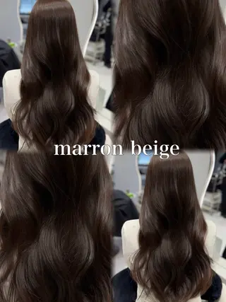 ロング カラー 𝑹𝒊𝒉𝒐🎀 名駅/大人韓国ヘアのヘアスタイル