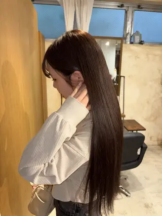 ロング カラー ツヤカラー🫧Sae ネイルモデル募集中のヘアスタイル