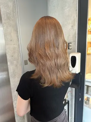 ミディアム ︎🤎W color MIYU‎🤎のヘアスタイル