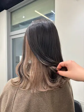 カラー 🌸ムラ修正/ ブリーチゆずな 🌸のヘアスタイル