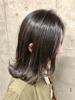 ミディアム カラー ノンダメージ髪質改善 カラー💎/KURAのヘアスタイル