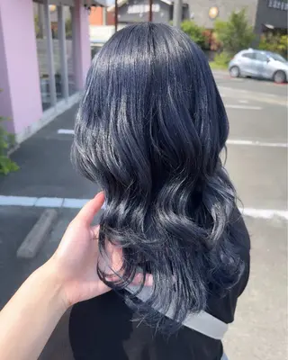 ロング カラー なつき/ 艶カラー/縮毛矯正のヘアスタイル