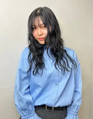 パーマ 韓国レイヤ ー支持No.1renのヘアスタイル