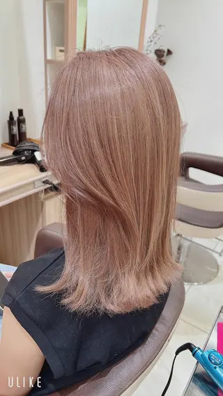 セミロング カラー レイヤーカット// メイのヘアスタイル