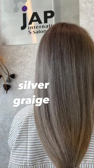 ロング カラー たなか りなのヘアスタイル