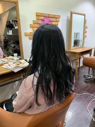 ロング カラー トクシ ーのヘアスタイル