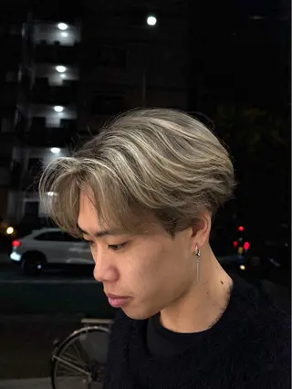 カラー メンズ Tidehair茨木 Riruのヘアスタイル