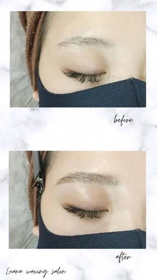 アイブロウ Luana wax 🐚根本のエステ・リラクイメージ
