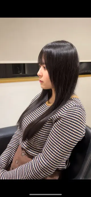 ロング 長町/酸性ストレート /曲がる縮毛矯正のヘアスタイル