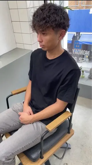 ショート パーマ メンズ メンズ専門サロン wokeのヘアスタイル