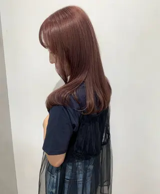 ロング カラー ヘアアレンジ Himawari♡ 柔らかいカラーのヘアスタイル