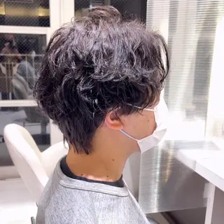 ショート パーマ フルガキ ハルカ天神美容室のヘアスタイル