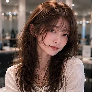 ロング カラー 池袋/前髪/顔周り 🎀髪質改善おばかんのヘアスタイル