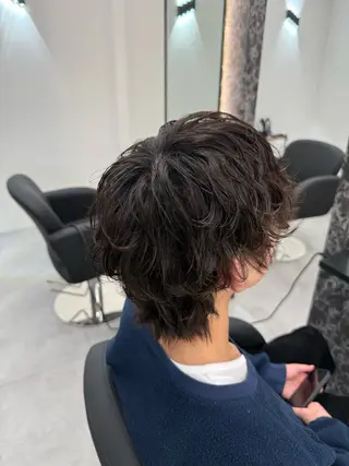 パーマ メンズ 大日方 祐介のヘアスタイル