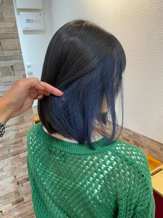 ミディアム カラー YUI/ ブリーチカラー🌷のヘアスタイル